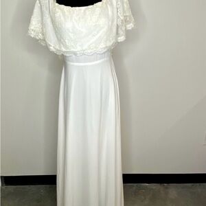 Baltic Born White Lace Maxi Dress